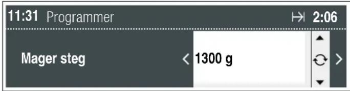 11:31 Programmer Mager steg < 1300 g 2:06