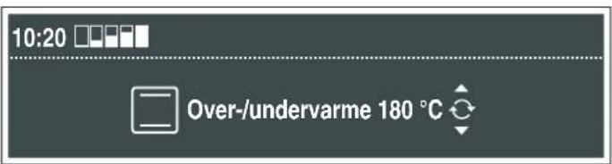 10:20 Over-/undervarme 180 °C