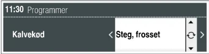 11:30 Programmer Kalvekød < Steg, froset >