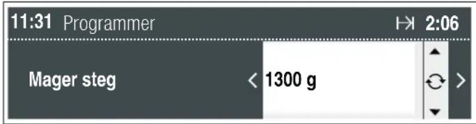 11:31 Programmer Mager steg < 1300 g I→ 2:06