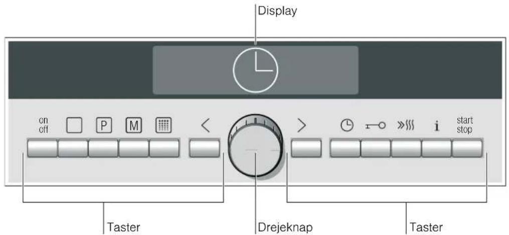 SIEMENS HB78A1590S - Betjeningsfelt - 1
