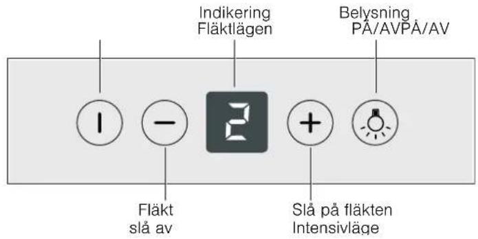 NEFF D39M65N0 - Så används köksfläkten - 1