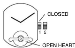 CLOSED 1 2 OPEN HEART