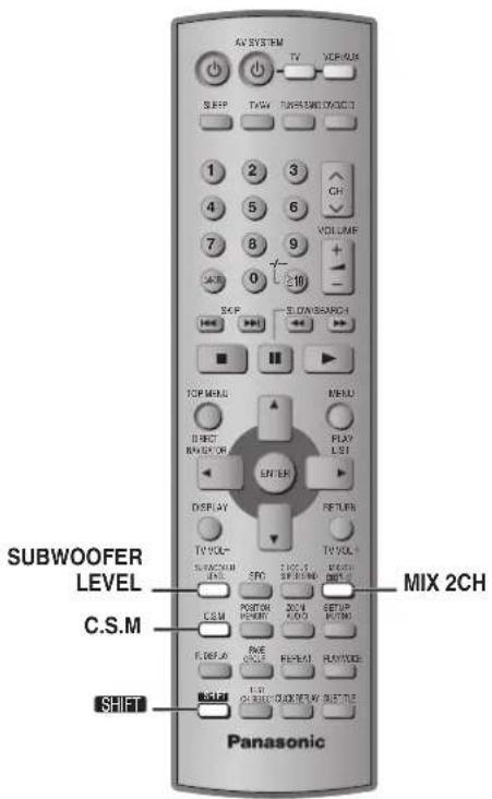 PANASONIC SC-HT520 - Tryk på [SFC]. - 2