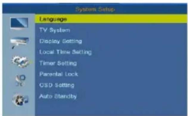 DENVER DTB-134 - System Setup - 1
