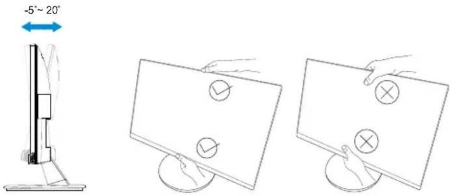 ASUS Touch VT229H - Adjusting the monitor - 1