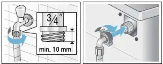 BOSCH WAT286P9SN - Tilslutning - 1