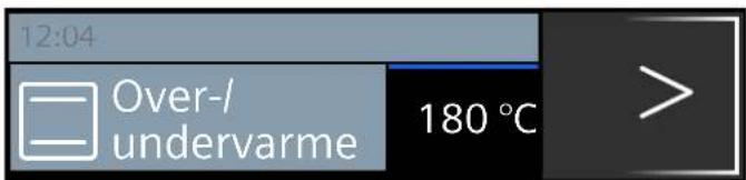 12:04 Over-/undervarme 180 °C >