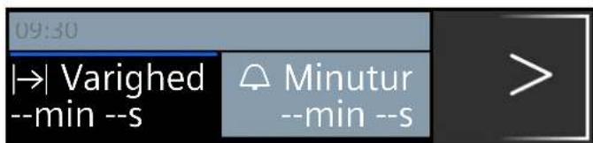 09:30 |→| Varighed --min --s Minutur --min --s >