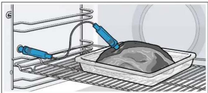 BOSCH Serie 8 HBG6751S2S - Placere stegetermometret i retten - 1