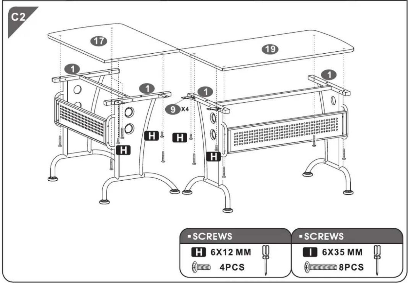 Piranha PC21 - - ASSEMBLY STEPS: - 52
