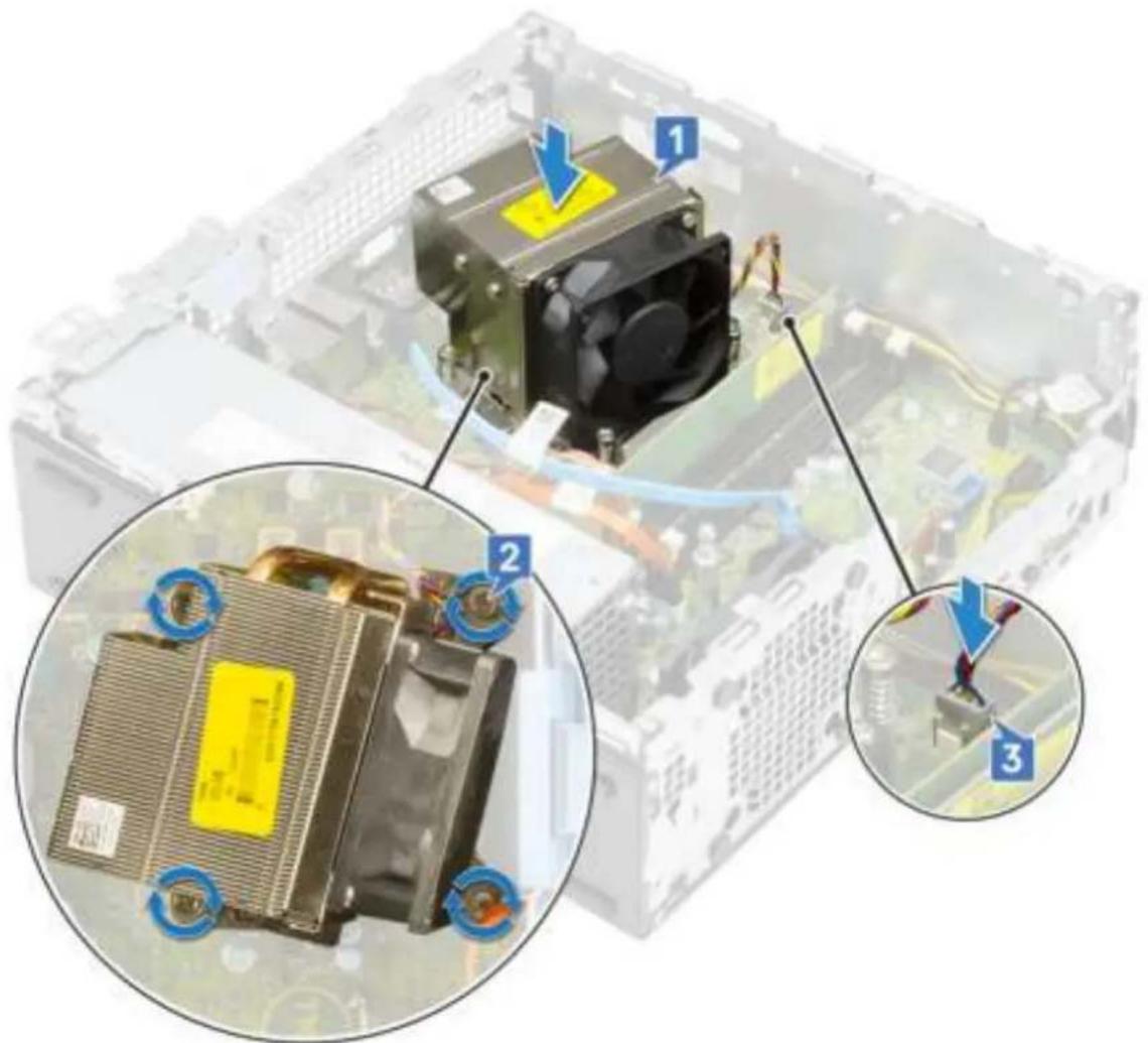 Diagram illustrating three stages of automotive engine assembly with labeled components and component illustrations