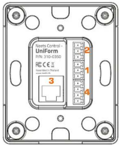 Neets Control - UniForm P/N: 310-0350 RCC C E Reamitted in Thailand www.uniform.com 2 1 3 4