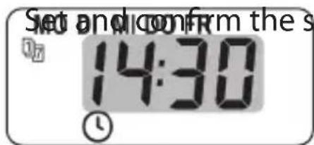 Set and confirm the s 14:30