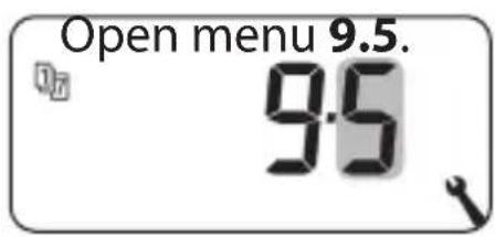 Open menu 9.5. 9:5