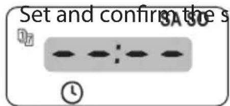 Set and confirm the s 02 SA SO ①