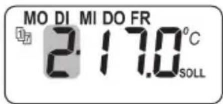 MO DI MI DO FR 2.170°C SOLL