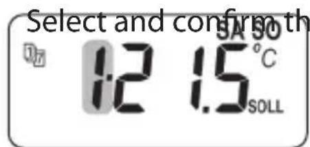 Select and confirm th 07 1.2 1.5°C SOLLL