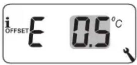 i OFFSET E 0.5°C