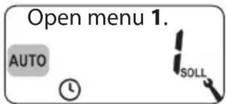 Open menu 1. AUTO SOLL