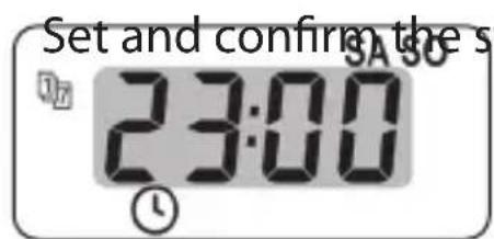 Set and confirm the s 23:00 SA SO