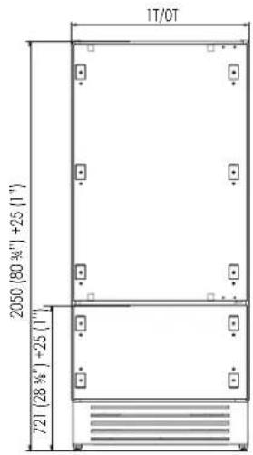 SMEG RI96LSI - Pladsbehov med åben läge - 2