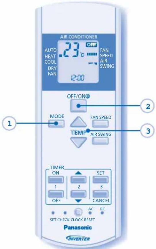 PANASONIC CU-CE12LKE - OFF/ON - 1
