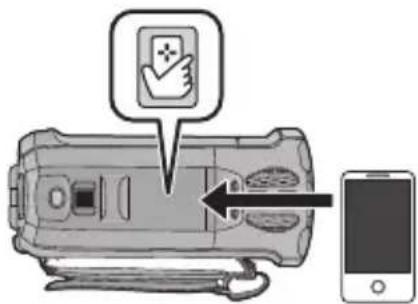 PANASONIC HC-W850M - Touch the smartphone on of this unit. - 1