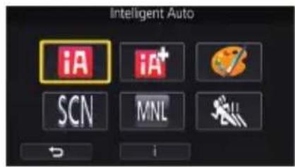 PANASONIC HC-W850M - Touch the desired Recording Mode button icon. - 1