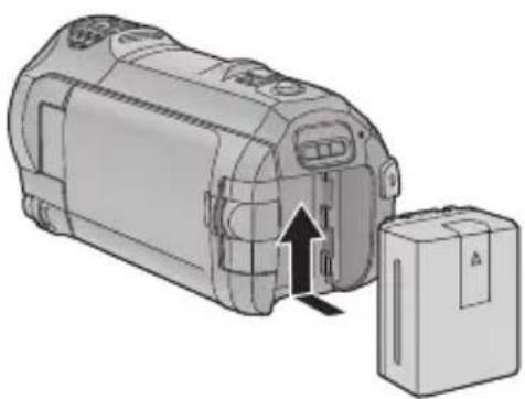 PANASONIC HC-W850M - Inserting/removing the battery - 1