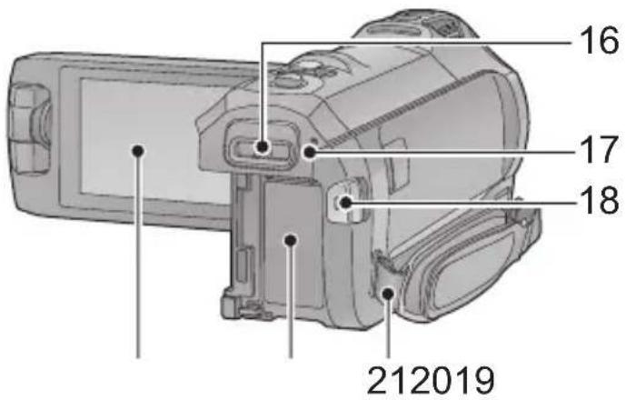 PANASONIC HC-W850M - Names and Functions of Main Parts - 4