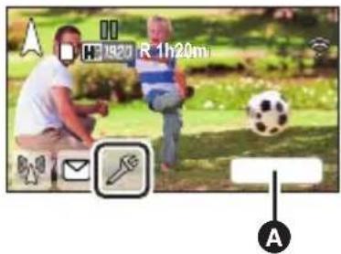 PANASONIC HC-W850M - Touch ☐ to display the live broadcast setting screen. - 1