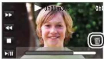 PANASONIC HC-W850M - Deleting scenes/still pictures - 1