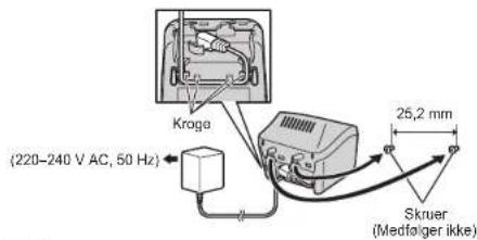 Kroge (220-240 V AC, 50 Hz) 25,2 mm Skmer (Medføger ikke)