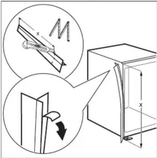 ELECTROLUX ENN280 - Omhängning av dörr - 5