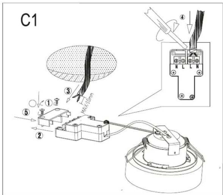 C1 ① ② ③ ④ MAX:10mm ⑤