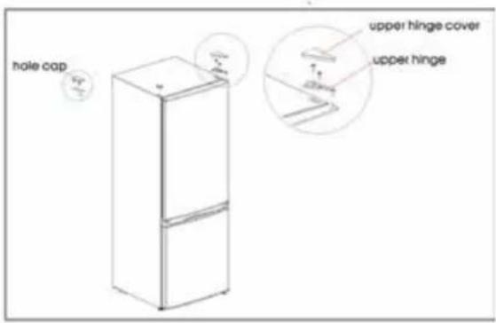 hole cap upper hinge cover upper hinge