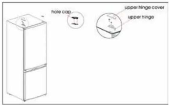 hole cap upper hinge cover upper hinge