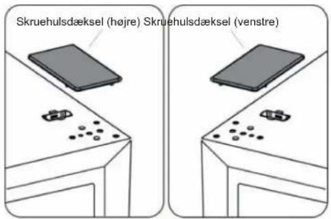 Skruehulsdæksel (højre) Skruehulsdæksel (venstre)
