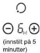 Elvita CKH2661S - Stille inn tidsuret til å slå av én eller flere varmesoner - 1