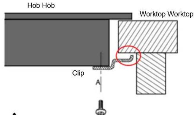 Hob Hob Worktop Worktop Clip A