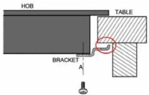 HOB TABLE BRACKET A