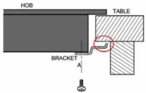 HOB TABLE BRACKET A