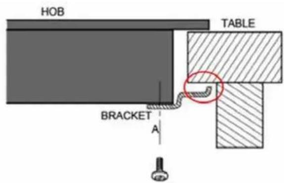 HOB TABLE BRACKET A