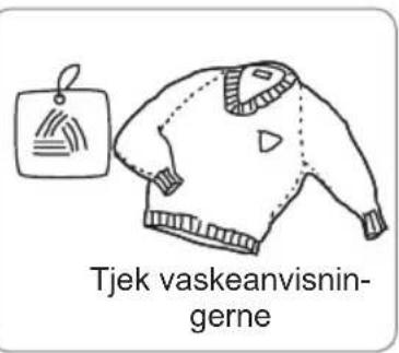 Tjek vaskeanvisning- gerne