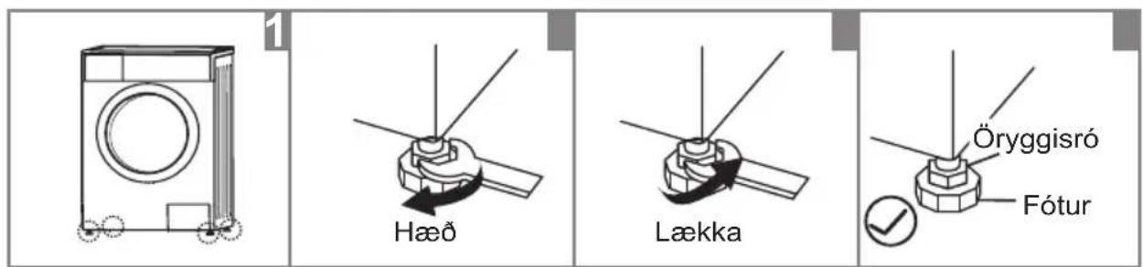 1 Hæð Lækka Öryggisró Fótur