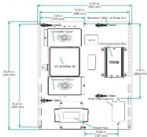 Crestron UC-B140-T - >> Install the Wall Bracket Assembly - 1