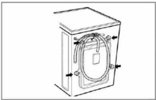 LG F10B8NDA - ■ Rimozione delle viti di trasporto - 1