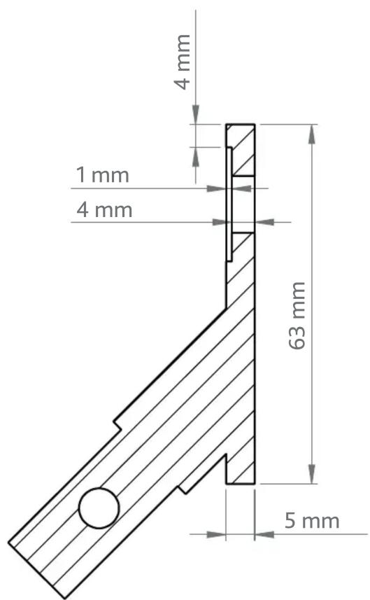 4 mm 1 mm 4 mm 63 mm 5 mm