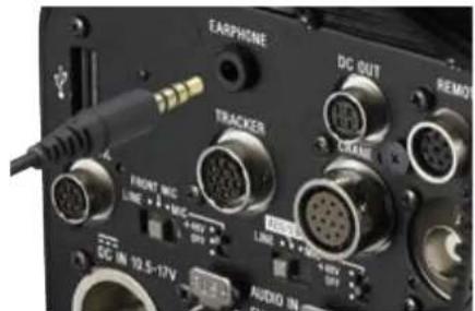 EARPHONE DC OUT REMO TRACKER FRONT NO. LINE + 1 MFC + 20V LINE + 50A + 50V DC IN 10.5-17V AUDIO IN